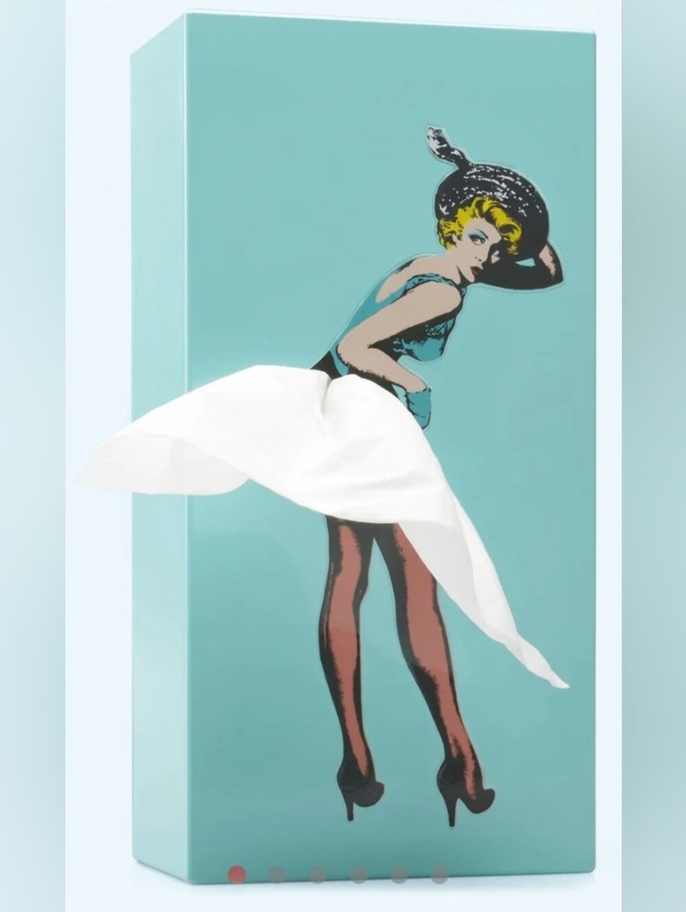 NEW Flying Skirt" tissue box